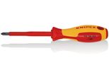 Knipex 98 24 02 Cacciavite Per Viti Con Testa Phillips® Impugnatura Multicomponente Isolante Phillips®, Testata Vde Brunita 212 Mm