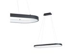 Eglo 99358 Codriales Luce A Sospensione Led 27W 780X300Mm Bianco Nero Bianco Caldo Dimmerabile