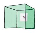 Gabbia Di Pratica Con Rete Da Golf 3 X 3 M - Perfetta Per Tutti I Golfisti - Adatta Per Uso Interno Ed Esterno