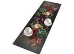 Runner Da Tavola Bertoni, Feltro, 95X33Cm, Stampa Motivo Bouquet Di Fiori