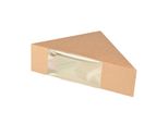 Scatole Per Sandwich Papstar In Cartone Marrone Puro Con Finestra 50 Pezzi