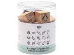 Rico Design Set Di Colori Acrilici Timbri In Legno Natura Mondo Zoologico