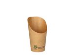 Papstar 87271 Papstar Wrap-Cup "Pure"", Rotonda, 230 Ml, Marrone"