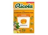 Ricola Zenzero Arancia Menta Con Erbe Alpine Svizzere Senza Zucchero 50G