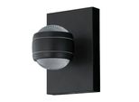 Eglo Applique Da Esterno Led Sesimba 2×3,7 W Nero