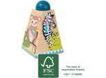Small Foot Design 11090 Torre Di Puzzle A Cubo 'Jungle', 6 Pezzi (1 Set)