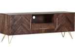 Lowboard Gutmann Factory "Herringbone", Braun, B:175Cm H:65Cm T:43Cm, Sideboards, Lowboard, Kommode, Breite 175 Cm