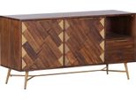 Lowboard Gutmann Factory "Marbella", Braun, B:120Cm H:60Cm T:42Cm, Sideboards, Lowboard, Kommode, Breite 120 Cm