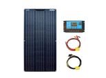 Set Di Pannelli Solari Flessibili, Opzioni Da 100W E 200W, Alta Efficienza Di Carica, Resistente Alle Intemperie, Set Solare Da 100W