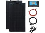 Set Di Pannelli Solari Flessibili, Opzioni Da 100W E 200W, Alta Efficienza Di Carica, Resistente Alle Intemperie, Set Solare Da 200W