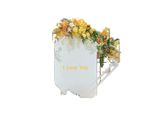 Supporto Per Arco Nuziale, Struttura In Metallo Resistente, Design Spazioso, Bianco Latte, L
