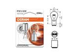 Osram Original P21/4W Baz15D 12 V/21-4 W (Confezione Blister Da 2)