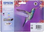 Epson Colibrì Multipack 6 Colori T0807 Inchiostro Fotografico Claria