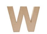 Lettera "W"" In Cartapesta Per L'artigianato Creativo Rico Idea Di Design"
