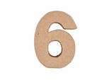 Numero Di Cartapesta "6"" In Piedi Per L'artigianato Creativo Rico Idea Di Design"