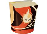 Papstar Snack Box To Go Quadrato 550 Ml 10 X 8,5 X 7,5 Cm 50 Pezzi