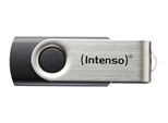 Intenso Basic Line - Chiavetta Usb - 16 Gb - Usb 2.0 - Nero, Argento