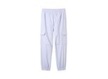 TOM TAILOR Mädchen Parachute Cargohose mit Bio-Baumwolle, lila, Uni, Gr. 140