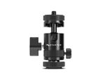 Testa A Sfera Instarter Flexmount Head Plus 2-In-1 Con Slitta A Contatto Caldo, Testa Per Treppiede Con Attacco Da 1/4" E 3/8"", Orientabile A 180° Per La Regolazione Dell'angolo, Accessori Per Fotocamera Di Alta Qualità In Alluminio"