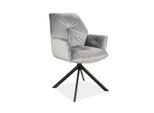 Sedia Girevole Jadrana 2 - Grigio / Nero