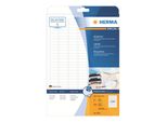 Etichette Inkjet A4 Bianco 25,4X8,5 Mm Carta Opaca 5600 Pz.