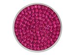 Amello Coins Rosa Fucsia 30 Mm Intarsio Di Zirconi In Acciaio Inossidabile Da Donna ESC301P