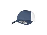 Flexfit 6506T | Cappello A 5 Pannelli Retro Trucker 2-Tone, Materiale Twill - Colore: Navy/White - Taglia: Unica