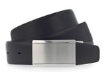 Vanzetti Pelle Cintura Dresscode: Business 35Mm Cambered Belt W80 Black Nero