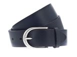 Vanzetti Pelle Cintura Classics 35Mm Full Leather Belt W90 Marine Blu