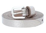 Vanzetti Pelle Cintura Chain Reaction 15Mm Metallic Belt W70 Platinumgold Metallic Beige