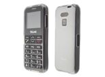 Caseroxx Custodia Protettiva In Tpu Compatibile Con Telme C150 / C151, Custodia In Gomma Per Cellulare Bianco-Trasparente