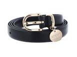 Joop! Pelle Cintura 2,0 Cm Women's Belt With Pendant W115 D`Blue Blu Scuro