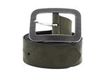 Vanzetti Pelle Cintura Classics 40Mm Suede Belt W75 Olive Oliva