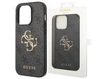 Guess Guhcp15X4Gmggr Iphone 15 Pro Max 6.7 Szary/Grey Hardcase 4G Big Metal Logo