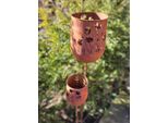 Set Di 2 Tappi Da Giardino In Acciaio Inox Lanterna Lamia