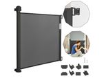 Va-Cerulean Cancelletto Per Scale Cancelletto Per Porte Estensibile 0-150 Cm Barriere Per Cani Cancelletto Retrattile Per Porte E Scale Per Bambini E Animali Domestici (Nero, 150 Cm)