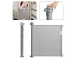 Va-Cerulean Cancelletto Per Scale Cancelletto Per Porte Estensibile 0-150 Cm Barriere Per Cani Cancelletto Retrattile Per Porte E Scale Per Bambini E Animali Domestici (Grigio, 150 Cm)