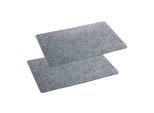 Zerbino Astra Per Interni Rb 2ER Set Argento 40 X 60 Cm