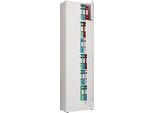 Armadio Ufficio Lona Bianco A. 240 X L. 70 X P. 39 Cm