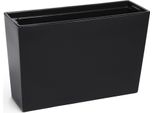 Vaso Da Fiori Kadax, Supporto Per Fiori + Inserto 19X56 Nero Lucido