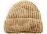Cappello Con Motivo A Maglia Per Adulti E Bambini Per Le Fredde Giornate Autunnali E Invernali Beige