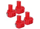 Batteria Di Ricambio Makita, Capacità 4000Mah, Ricaricabile, Tipo Ni-Mh, 4 Pezzi