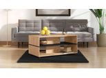 Couchtisch Home Affaire "Savio Kaffeetisch, 101 Cm, In Trendigen Farben, Modern", Braun (Artisan Eiche, Artisan Eiche), B:101Cm H:47,5Cm T:54,5Cm, Tische, Couchtisch, Mit Ablage, Rechteckig, Artisan Eiche, Ideal Fuer Kleine RäUme