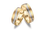 Trauring MARRYA Titan Ringe Trauringe Eheringe Partnerringe Gr. 58, gold (damen ring, gold, silber), Fingerringe, Damen, 58, Titan