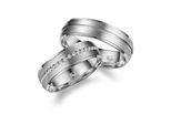 Trauring MARRYA Titan Ringe Trauringe Eheringe Partnerringe Gr. 58, silber (damen ring, silber), Fingerringe, Damen, 58, Titan