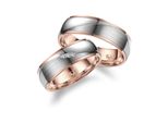 Trauring MARRYA Titan Ringe Trauringe Eheringe Partnerringe Gr. 50, rosa (herren ring, silber, rosé), Fingerringe, Damen, 50, Titan
