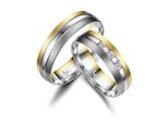 Trauring MARRYA Titan Ringe Trauringe Eheringe Partnerringe Gr. 52, gold (damen ring, gold, silber), Fingerringe, Damen, 52, Titan