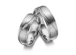 Trauring MARRYA Titan Ringe Trauringe Eheringe Partnerringe Gr. 68, silber (damen ring, silber), Fingerringe, Damen, 68, Titan