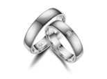 Trauring MARRYA Titan Ringe Trauringe Eheringe Partnerringe Gr. 64, silber (damen ring, silber), Fingerringe, Damen, 64, Titan