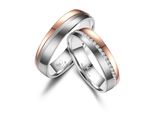 Trauring MARRYA Titan Ringe Trauringe Eheringe Partnerringe Gr. 52, rosa (herren ring, silber, rosé), Fingerringe, Damen, 52, Titan